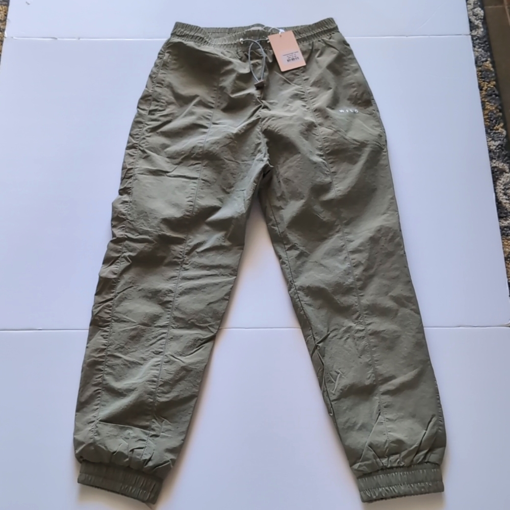 WILO THE LABEL Women's Parachute Pants- Sage, XS